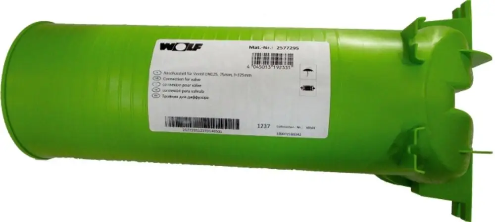 Wolf-Anschlussteil-fuer-Schlauch-DN63-52-Ventil-DN125-90Grad-L325mm-2577294 gallery number 1